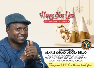 NEW YEAR FELICITATIONS FROM KOGI POLY RECTOR